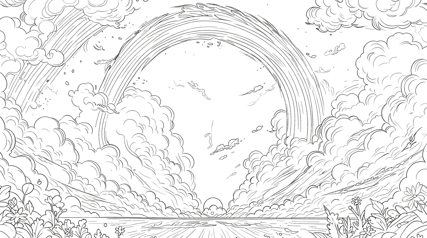 rainbow coloring pages - coloring pages for adults