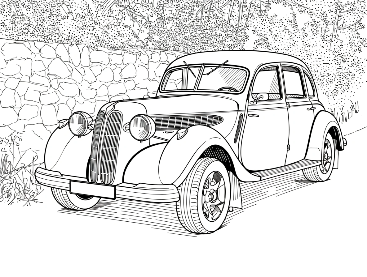 car coloring pages - coloring book