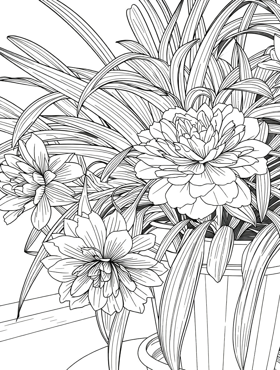 flower coloring pages - printable coloring pages