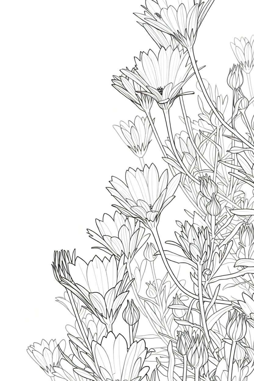 printable flower coloring pages - coloring pages printable