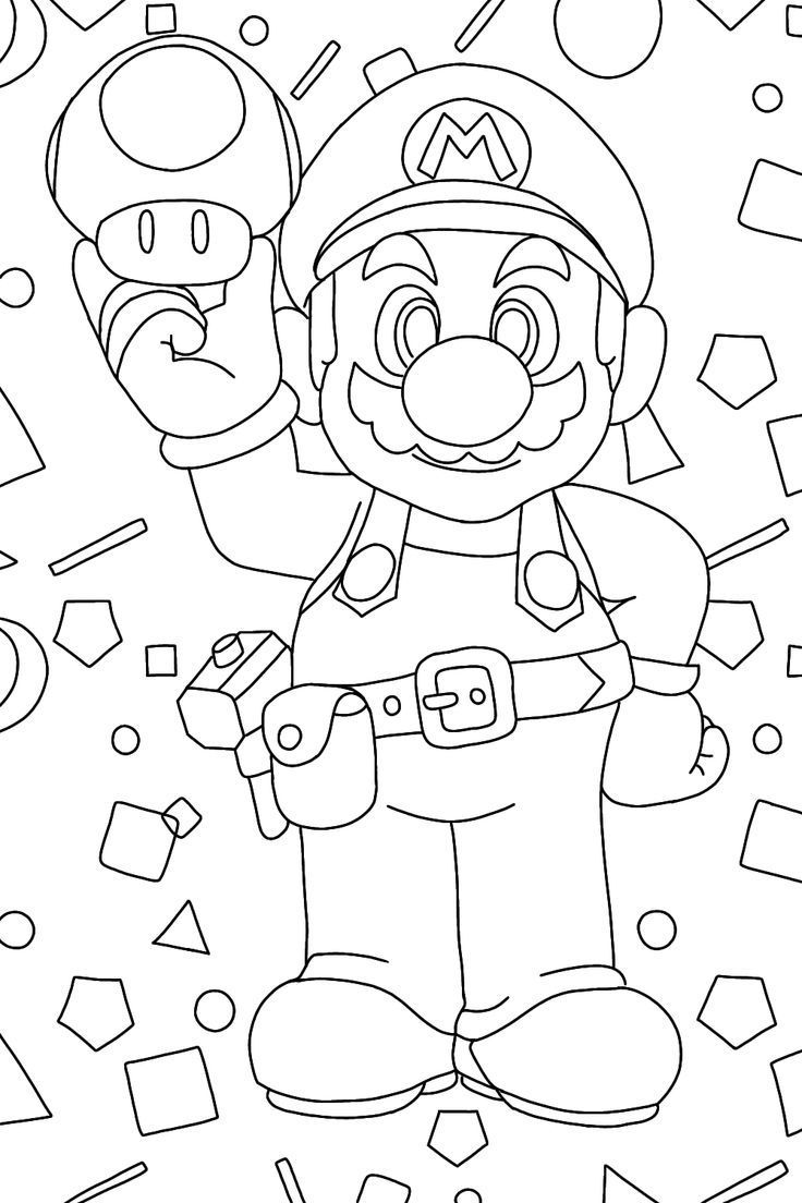 super mario coloring pages - coloring pages printable