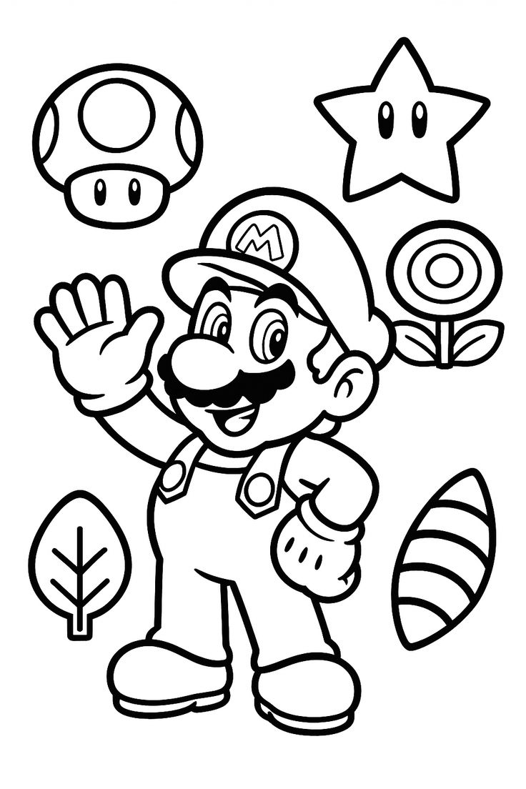 mario kart coloring pages - coloring page