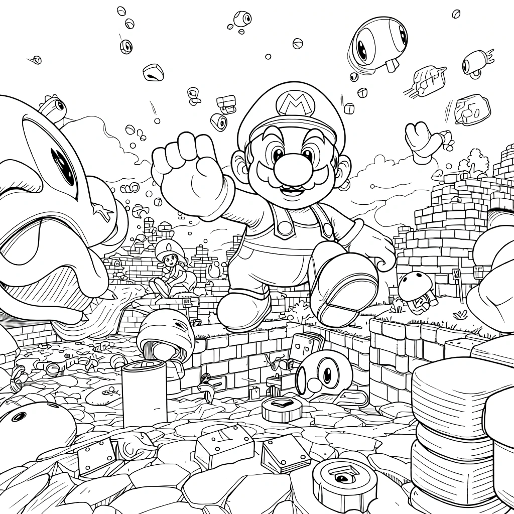 super mario coloring pages - coloring books