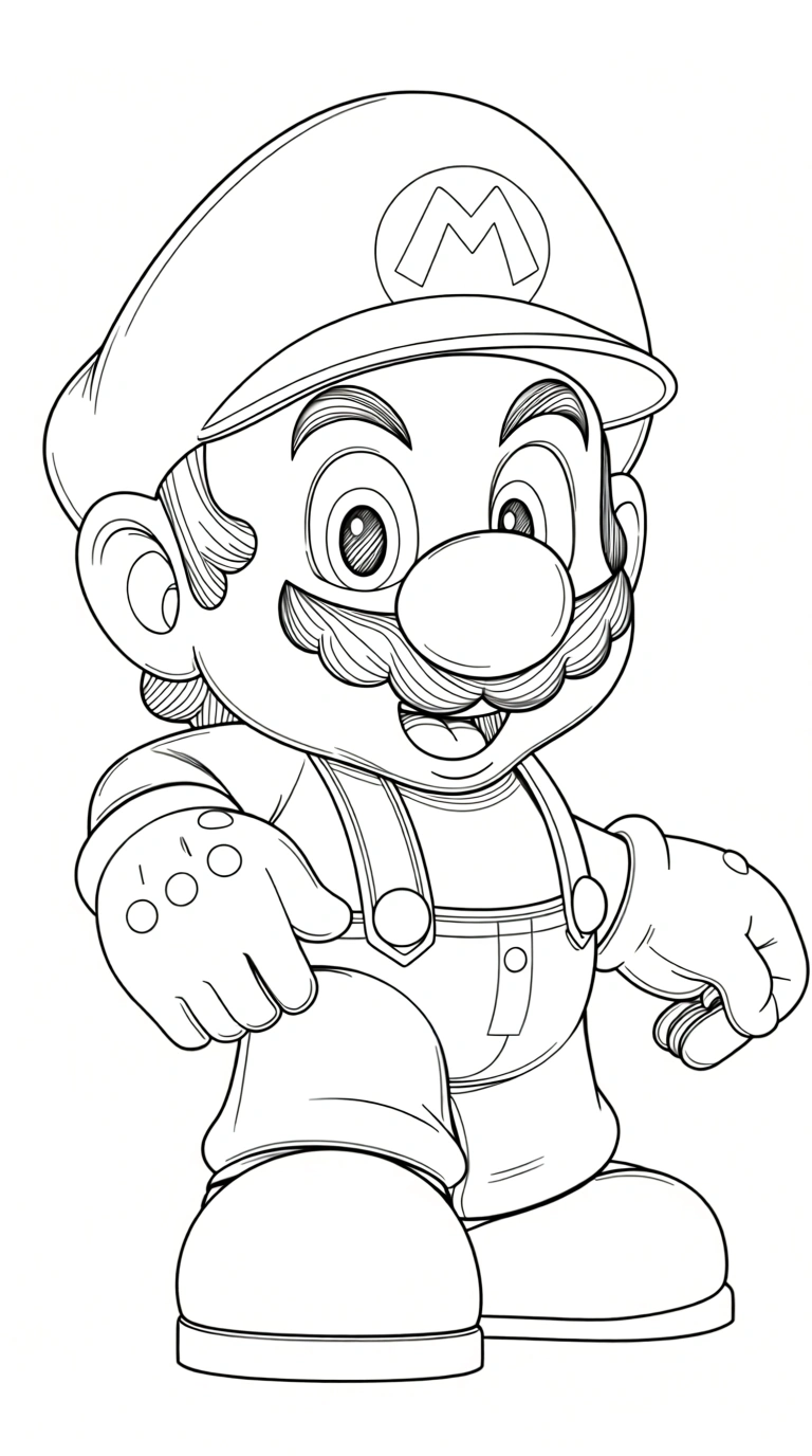 mario coloring page - coloring pages printable