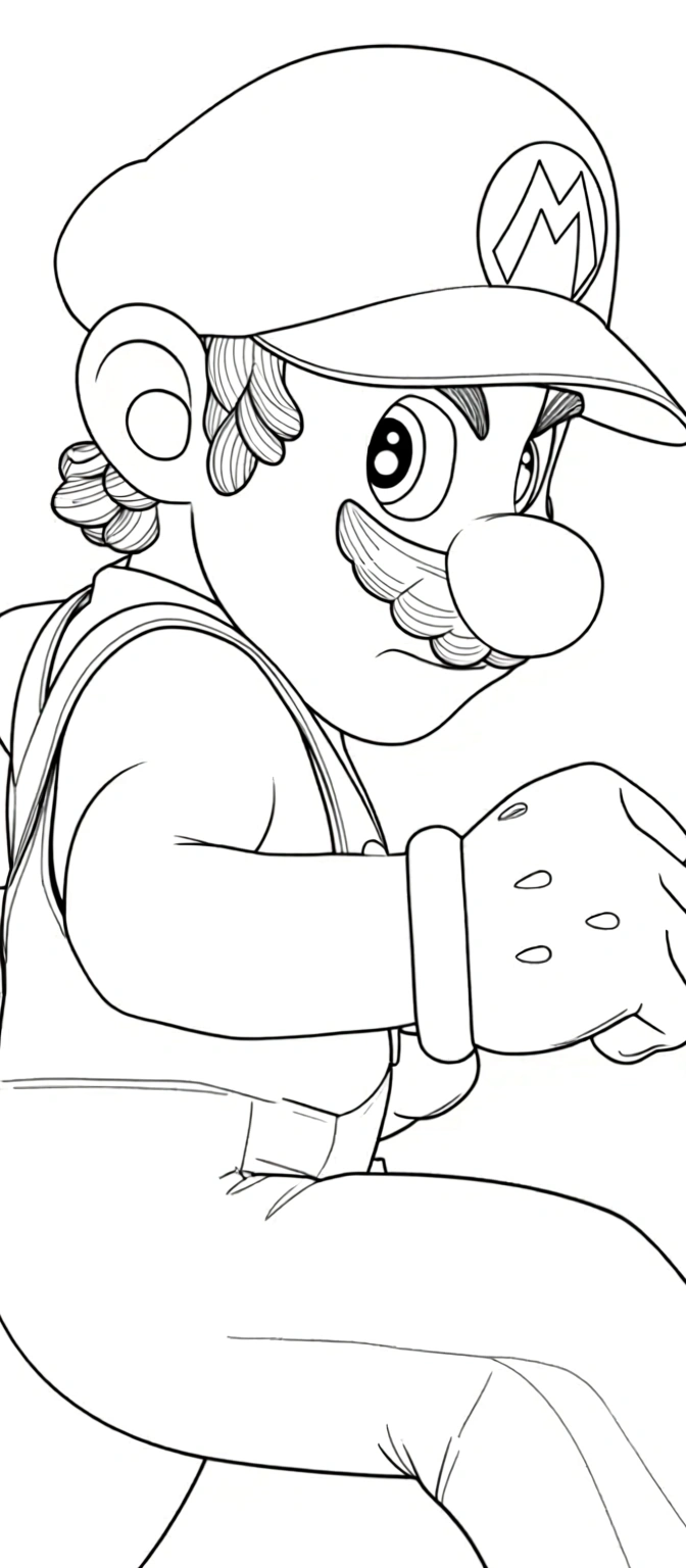 super mario coloring pages - adult coloring pages