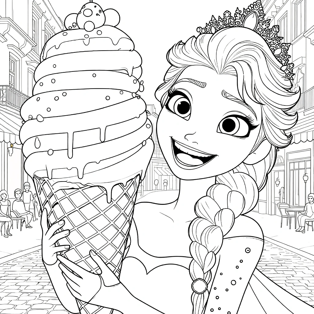 elsa coloring page - free printable coloring pages